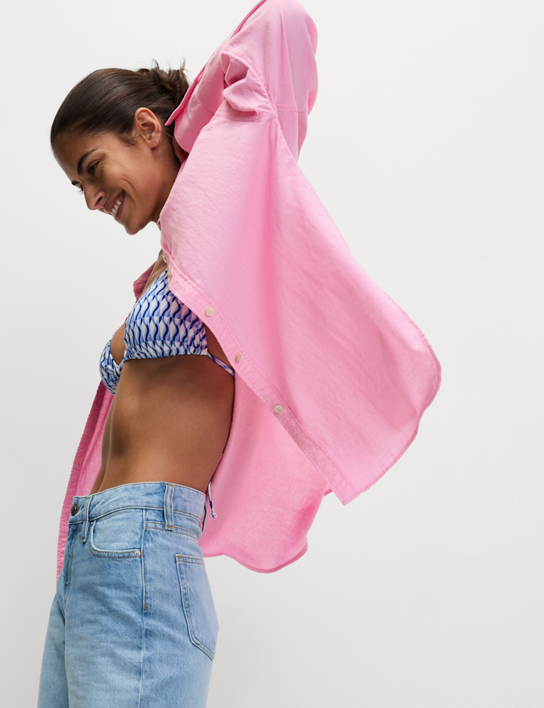 Relaxed Shirt With Linen