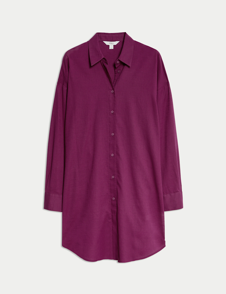 Pure Cotton Collared Beach Shirt