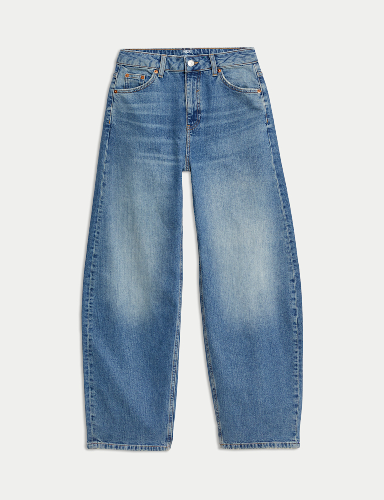 Mid Rise Relaxed Horseshoe Jeans