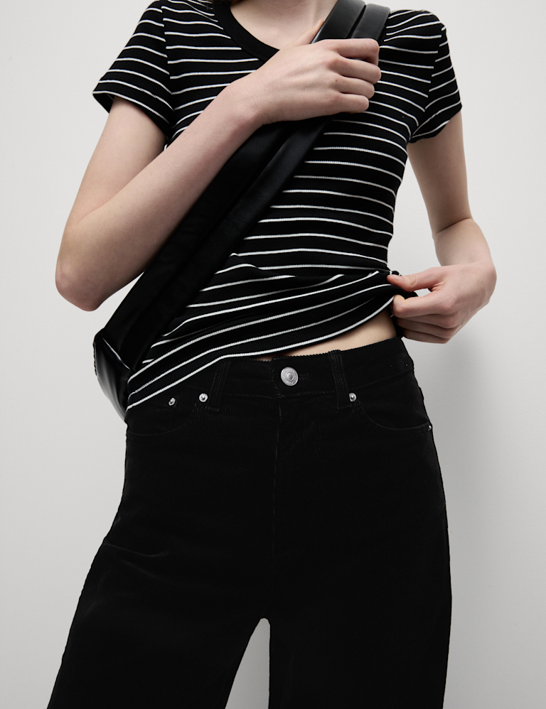 Cord Wide Leg Trousers