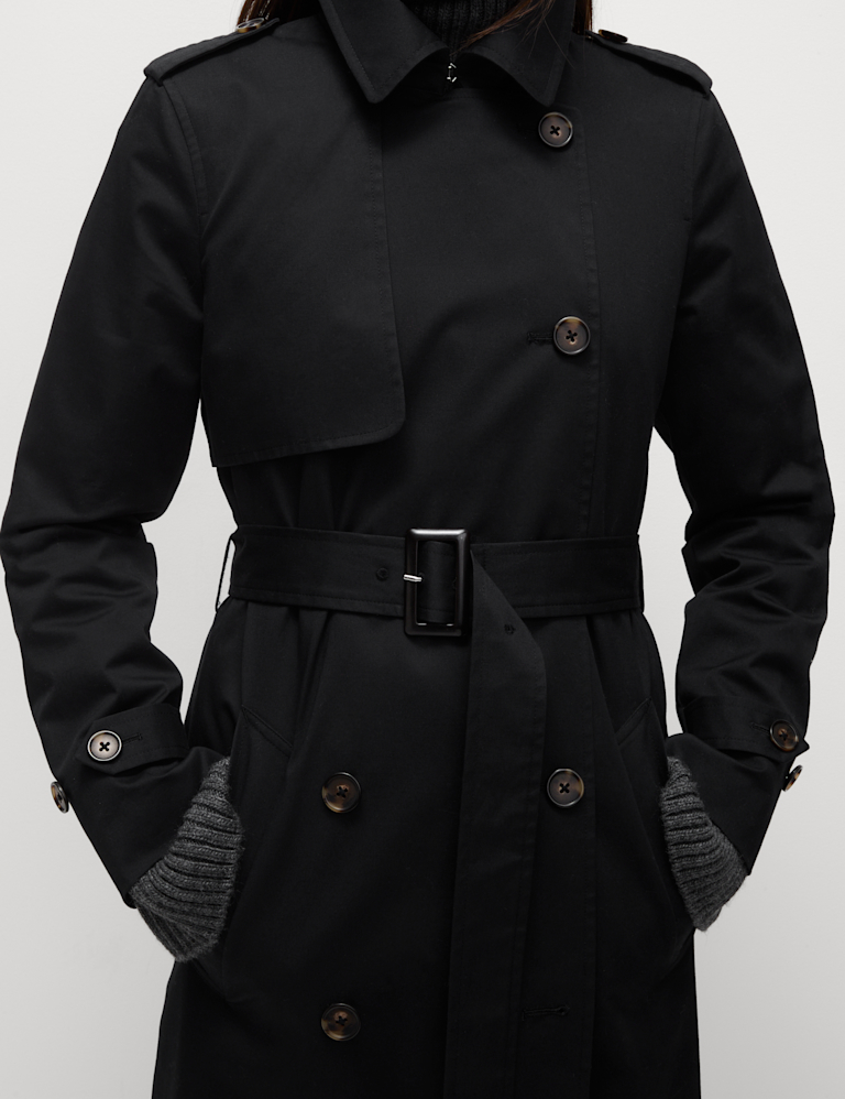 Cotton Rich Belted Longline Trench Coat Cotton Rich Belted Longline Trench Coat