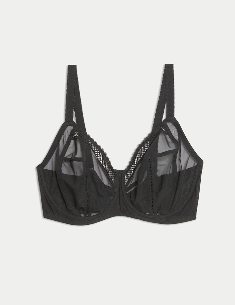 Mesh Wired Extra Support Bra (F-J)