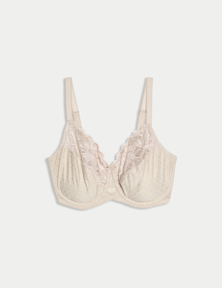 Amelia Lace Wired Minimiser Bra (C-H)