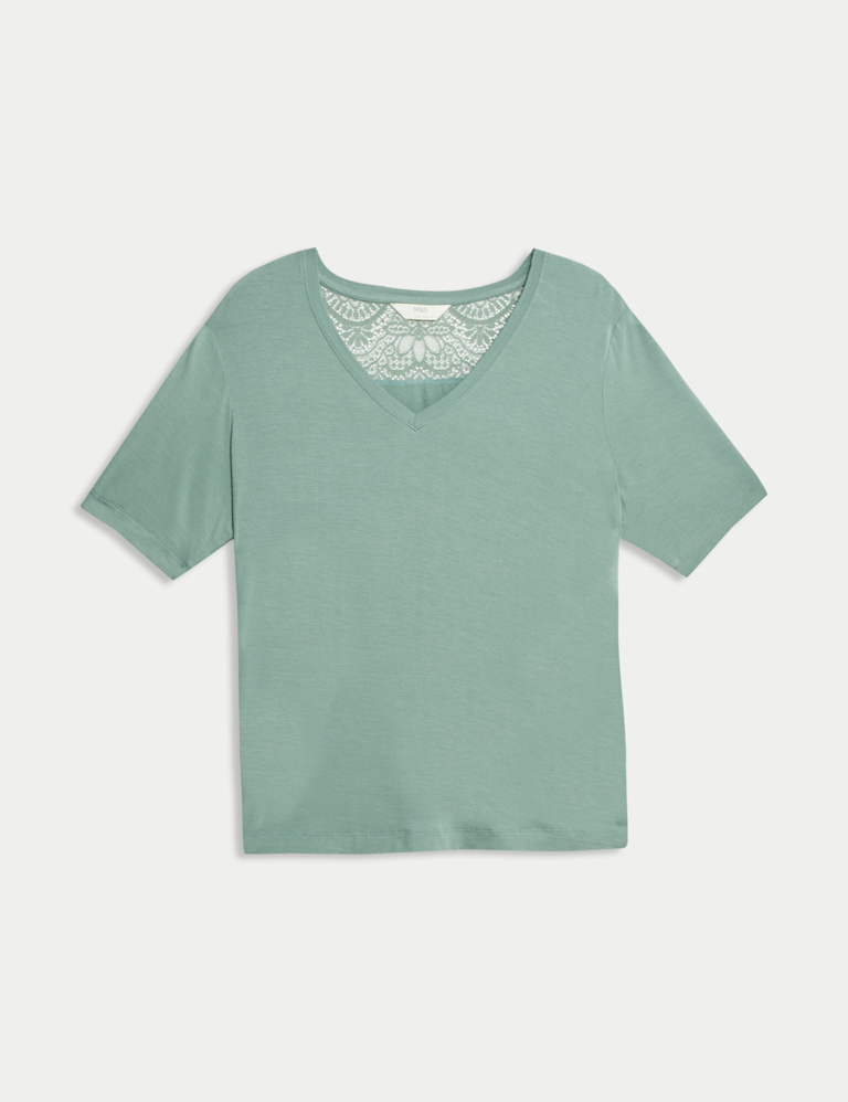 Lace Detail Pyjama Top