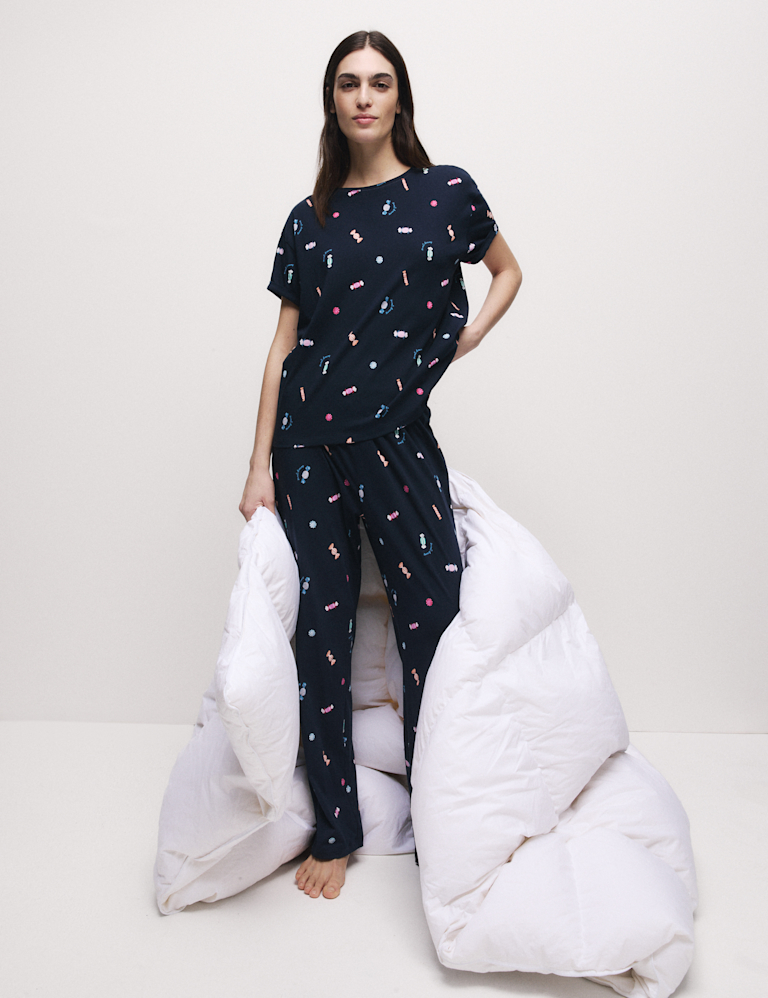 Pure Cotton Printed Pyjama Set