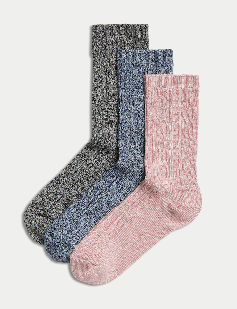 3pk Sumptuously Soft™ Thermal Socks