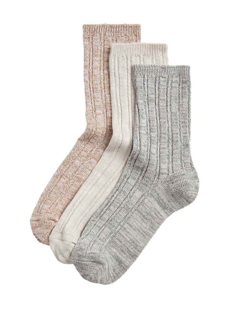 3pk Sumptuously Soft™ Thermal Socks