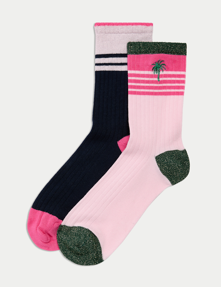 2pk Sumptuously Soft™ Ankle High Socks