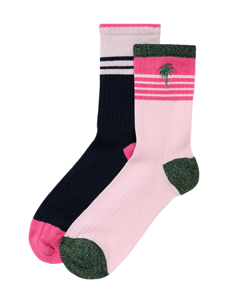 2pk Sumptuously Soft™ Ankle High Socks