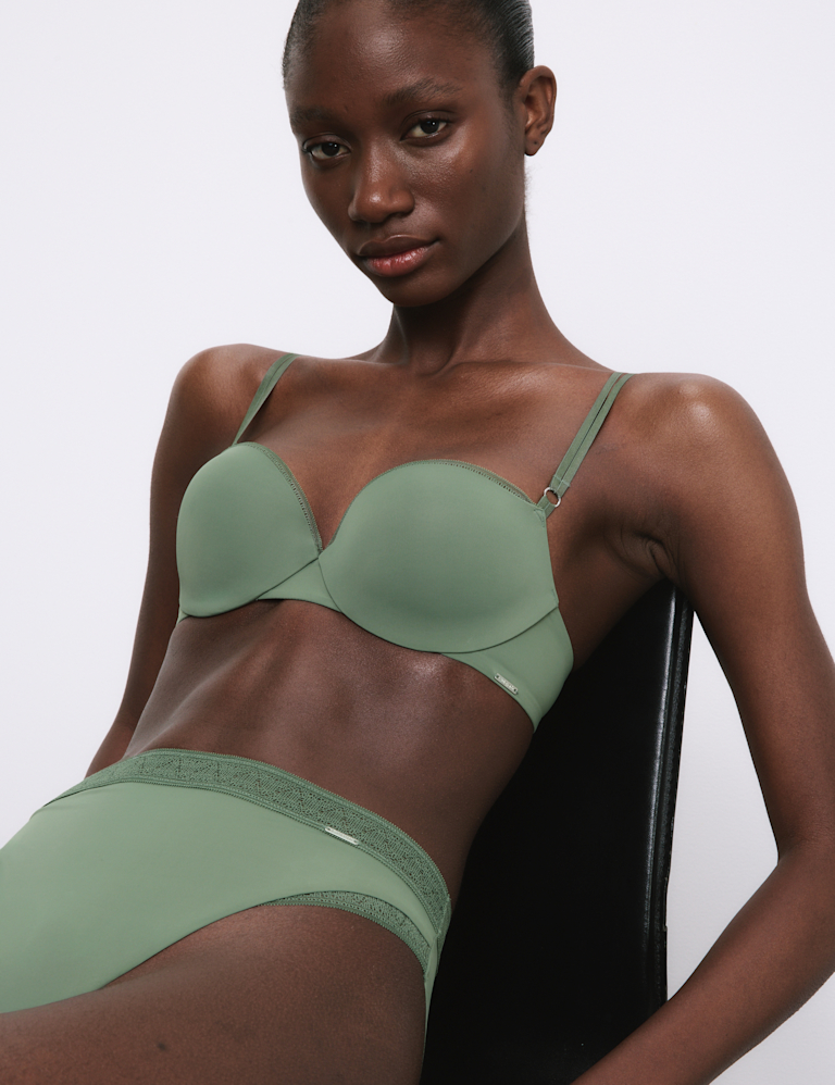 Boston Microfibre Wired Push Up Balcony Bra