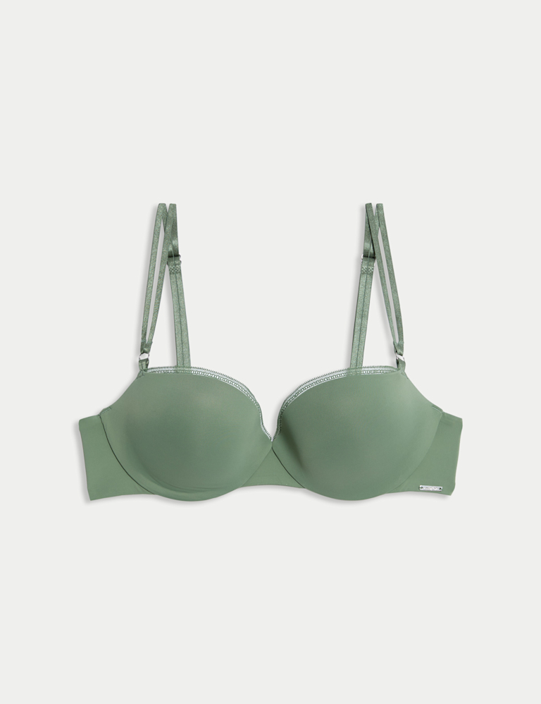 Boston Microfibre Wired Push Up Balcony Bra