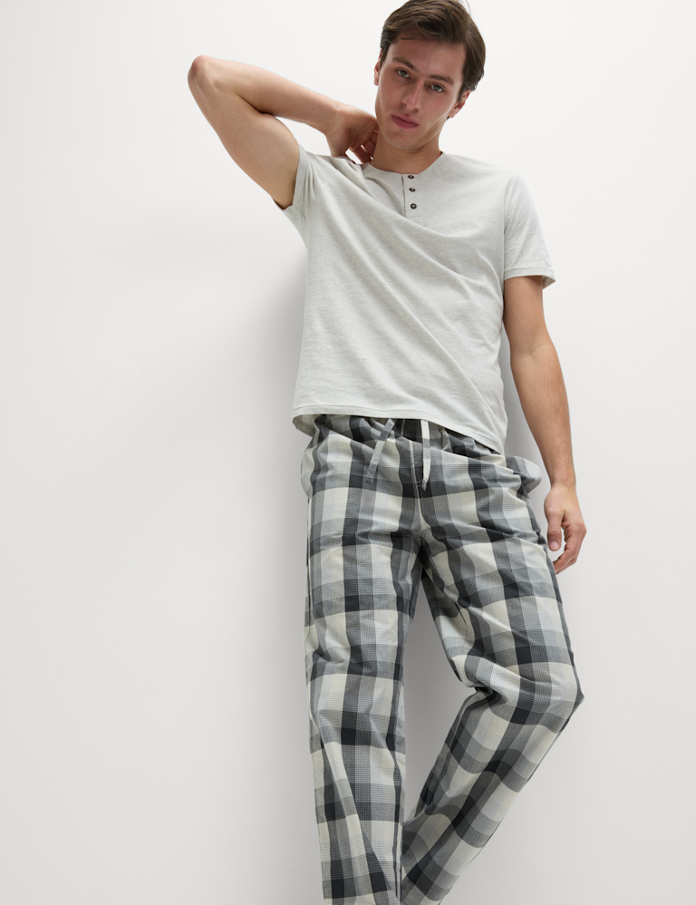 Pure Cotton Checked Pyjama Set