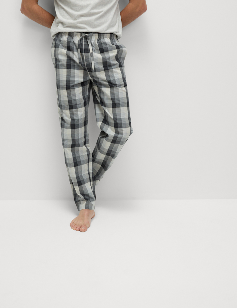 Pure Cotton Checked Pyjama Set