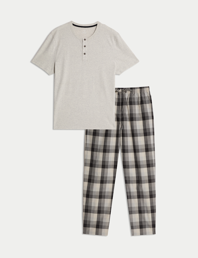 Pure Cotton Checked Pyjama Set