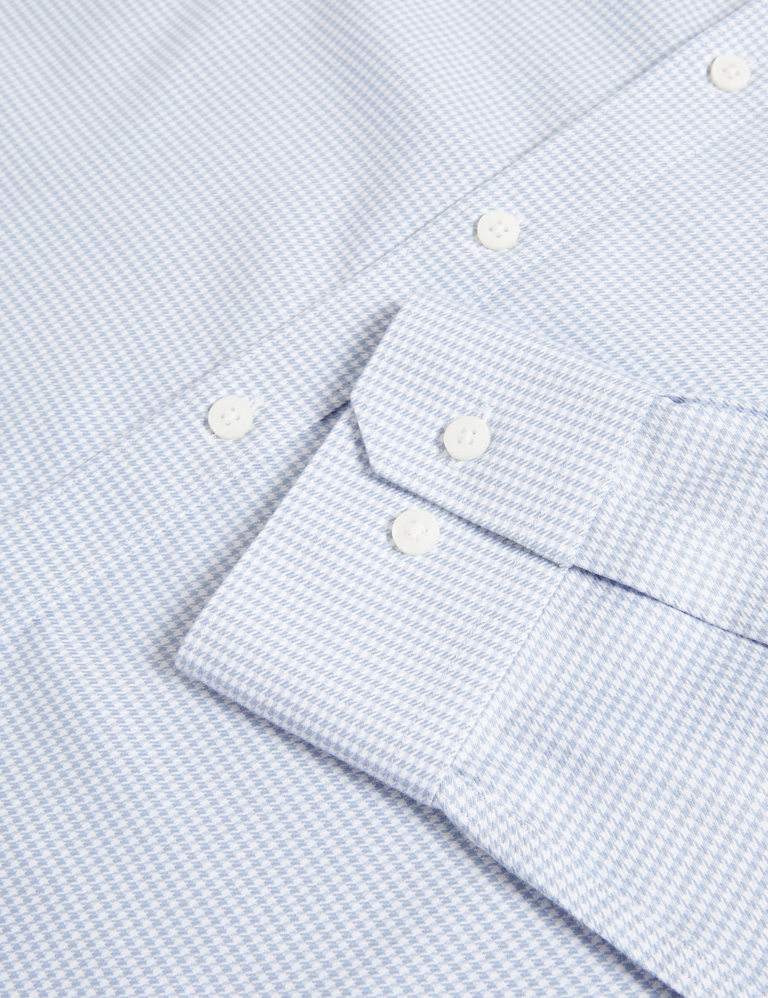 Slim Fit Ultimate Non Iron Cotton Textured Shirt