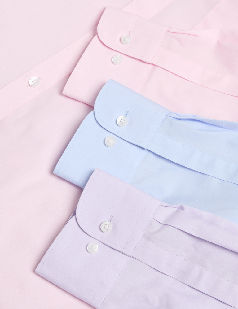 3pk Regular Fit Easy Iron Long Sleeve Shirts