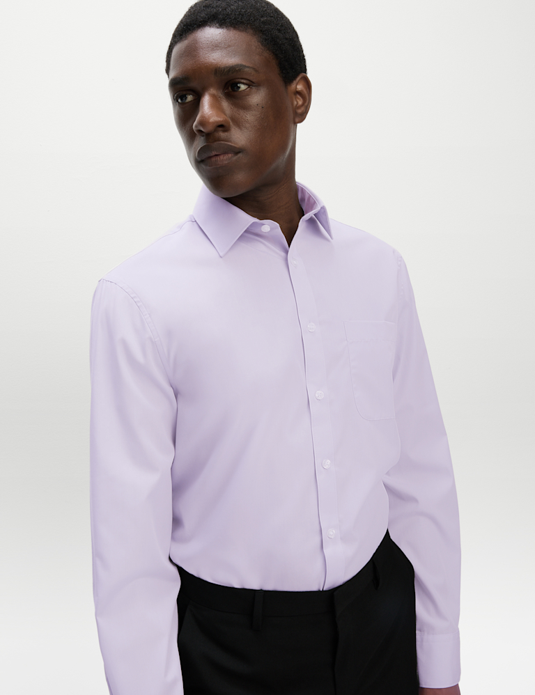 3pk Regular Fit Easy Iron Long Sleeve Shirts