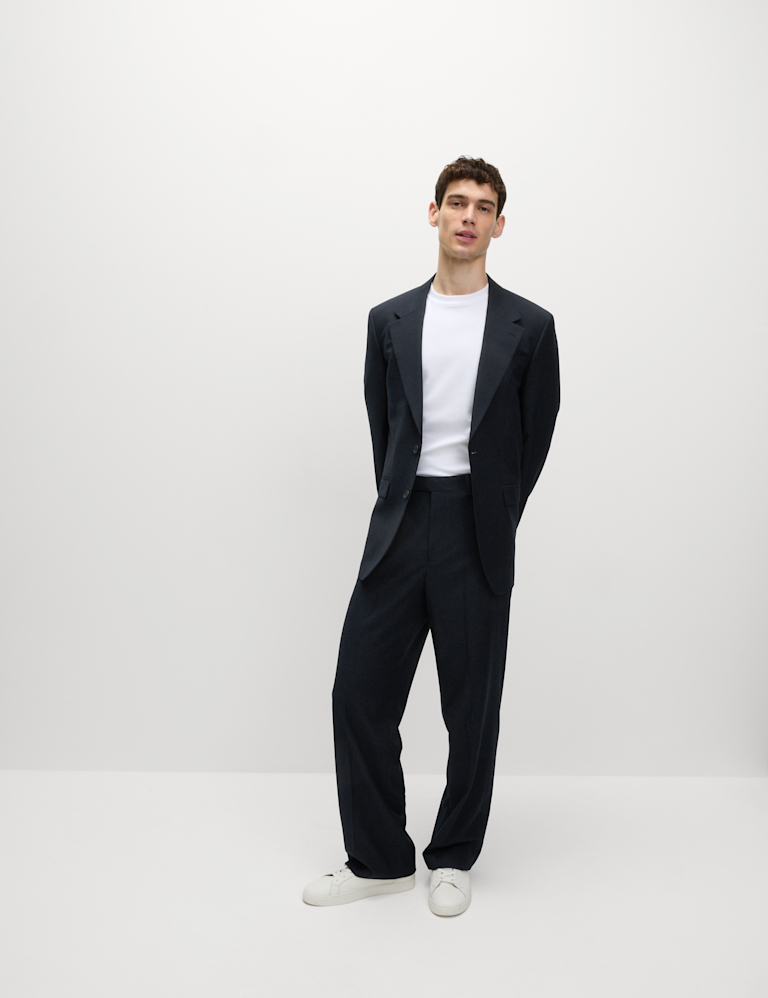 Relaxed Fit Stretch Suit Jacket