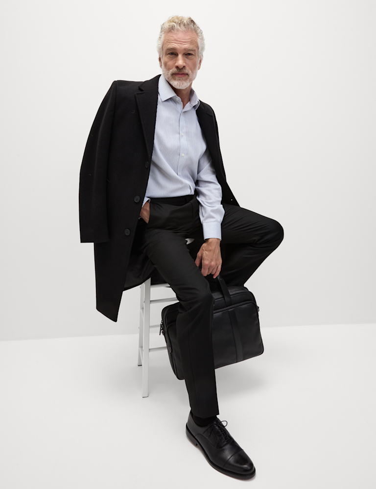 Slim Fit Elasticated Suit Trousers