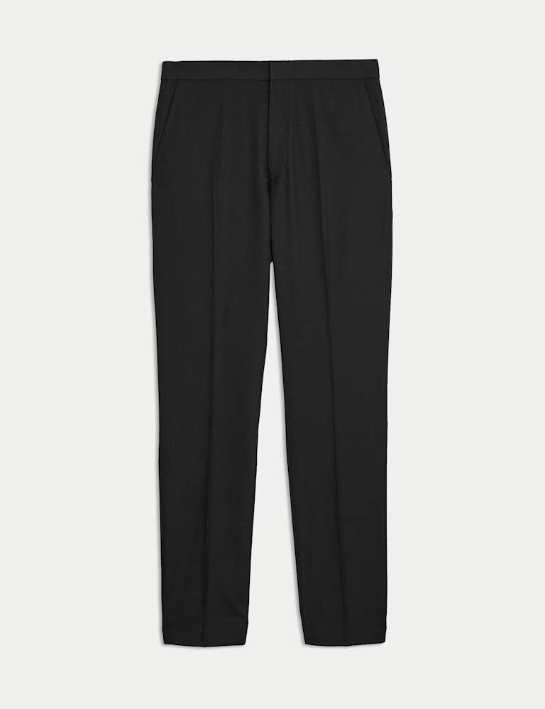 Slim Fit Elasticated Suit Trousers