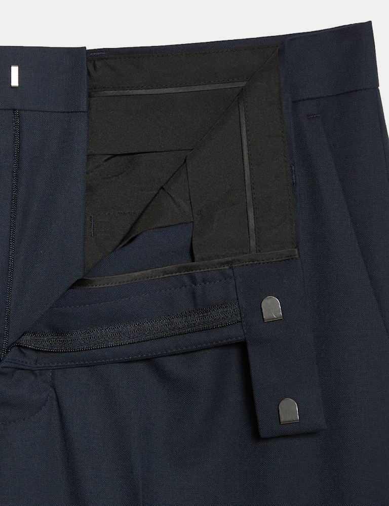 Relaxed Fit Stretch Suit Trousers