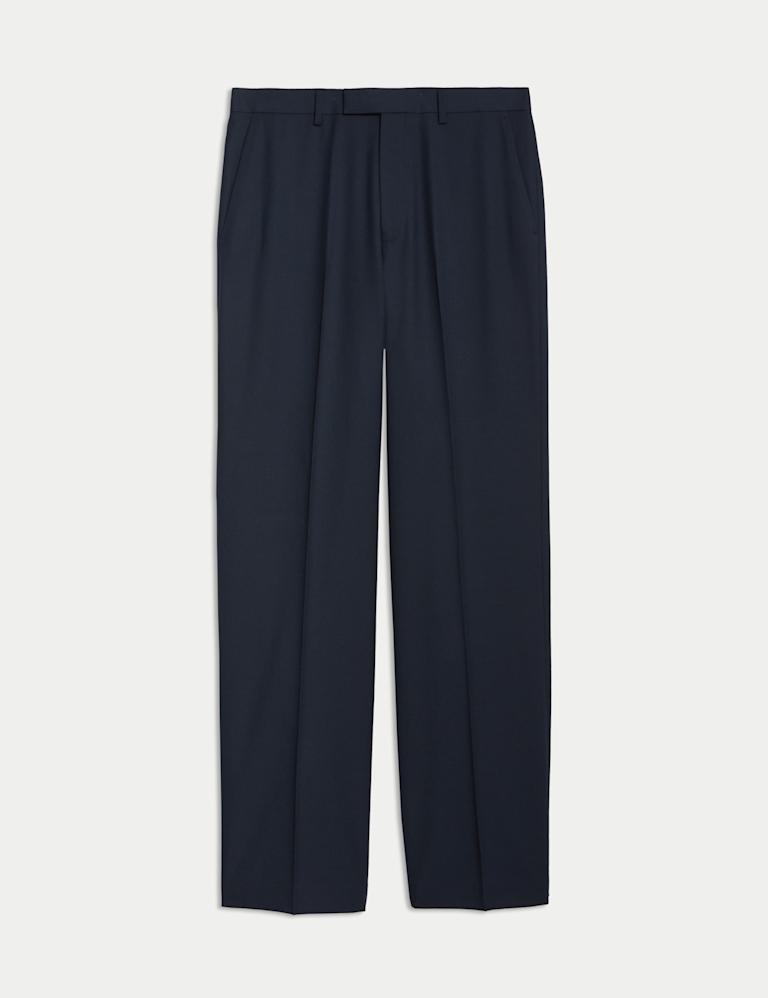 Relaxed Fit Stretch Suit Trousers
