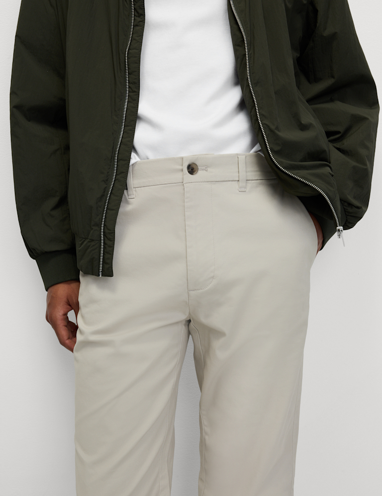 Regular Fit Elasticated Waist Chinos