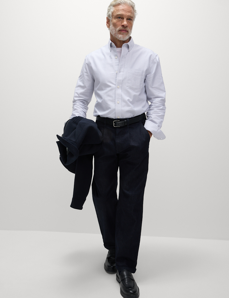 The Ultimate Pure Cotton Striped Oxford Shirt