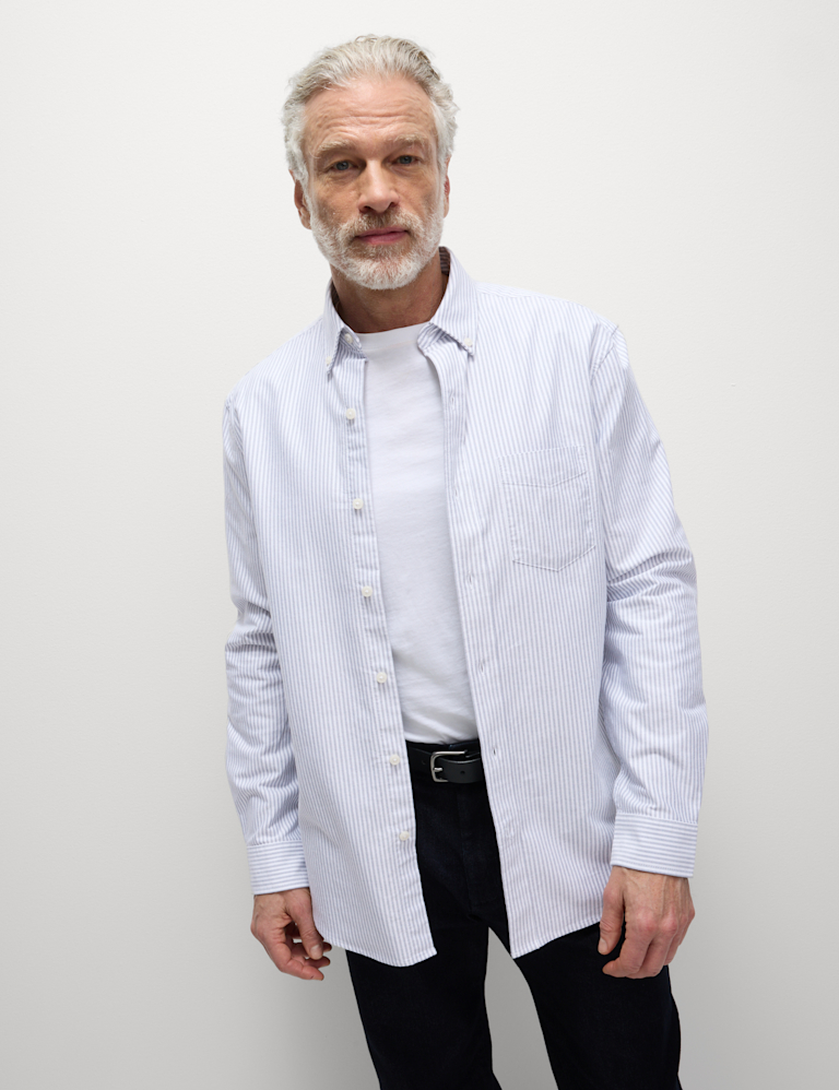 The Ultimate Pure Cotton Striped Oxford Shirt