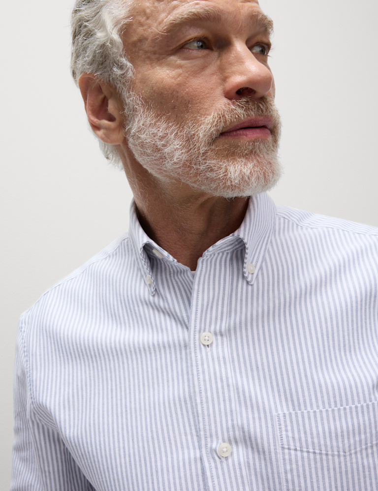 The Ultimate Pure Cotton Striped Oxford Shirt