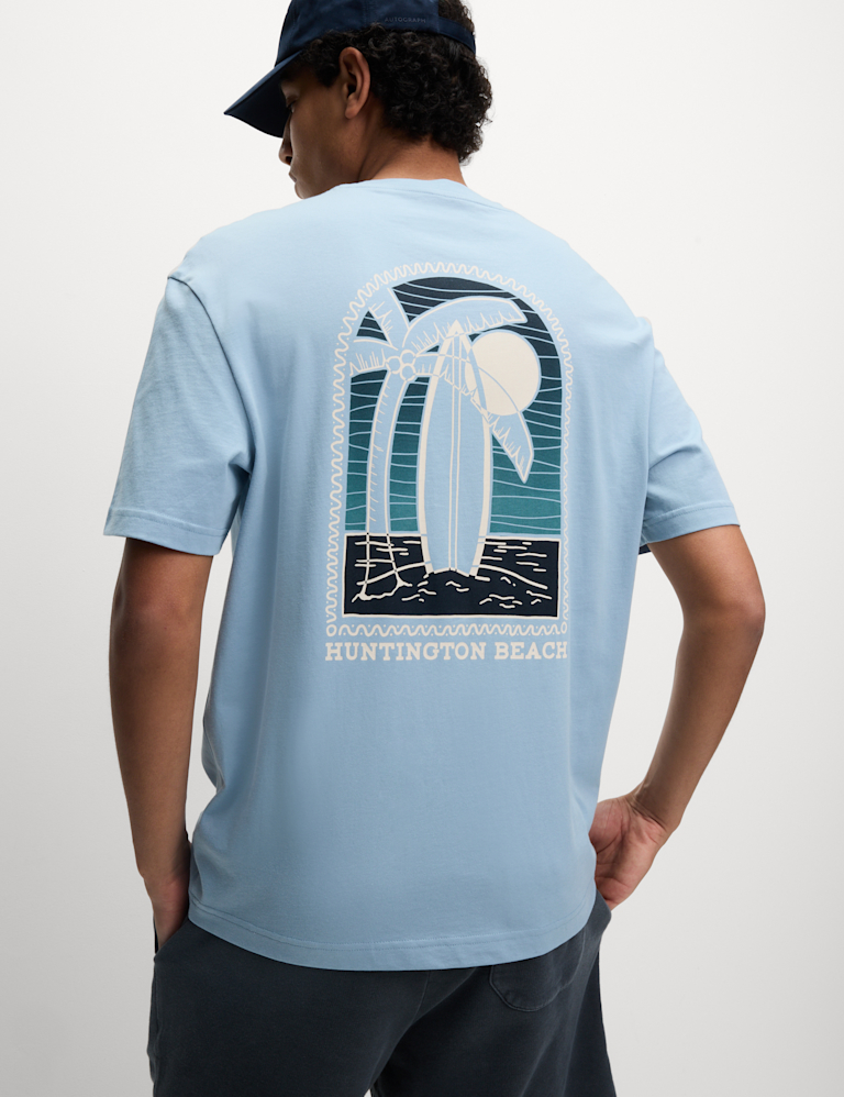Pure Cotton Surfboard Graphic T-Shirt