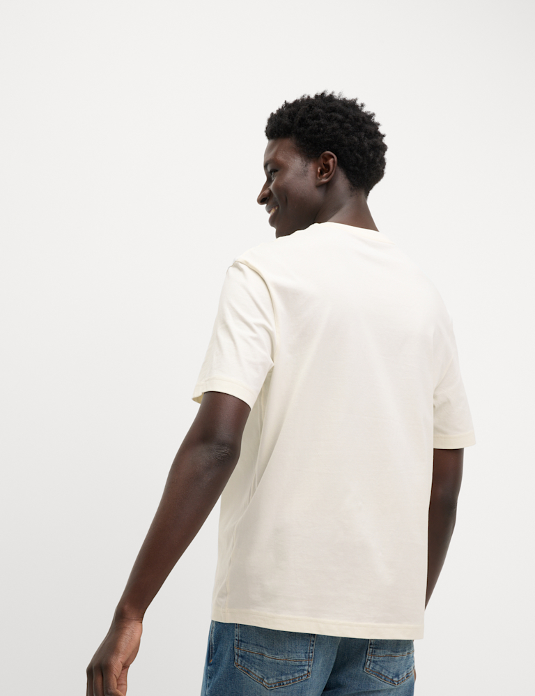 Pure Cotton Large Palm Graphic T-Shirt