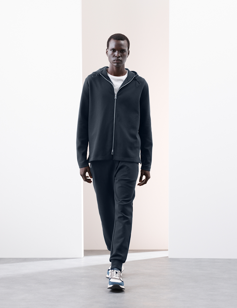 Cotton Rich Zip Up Hoodie