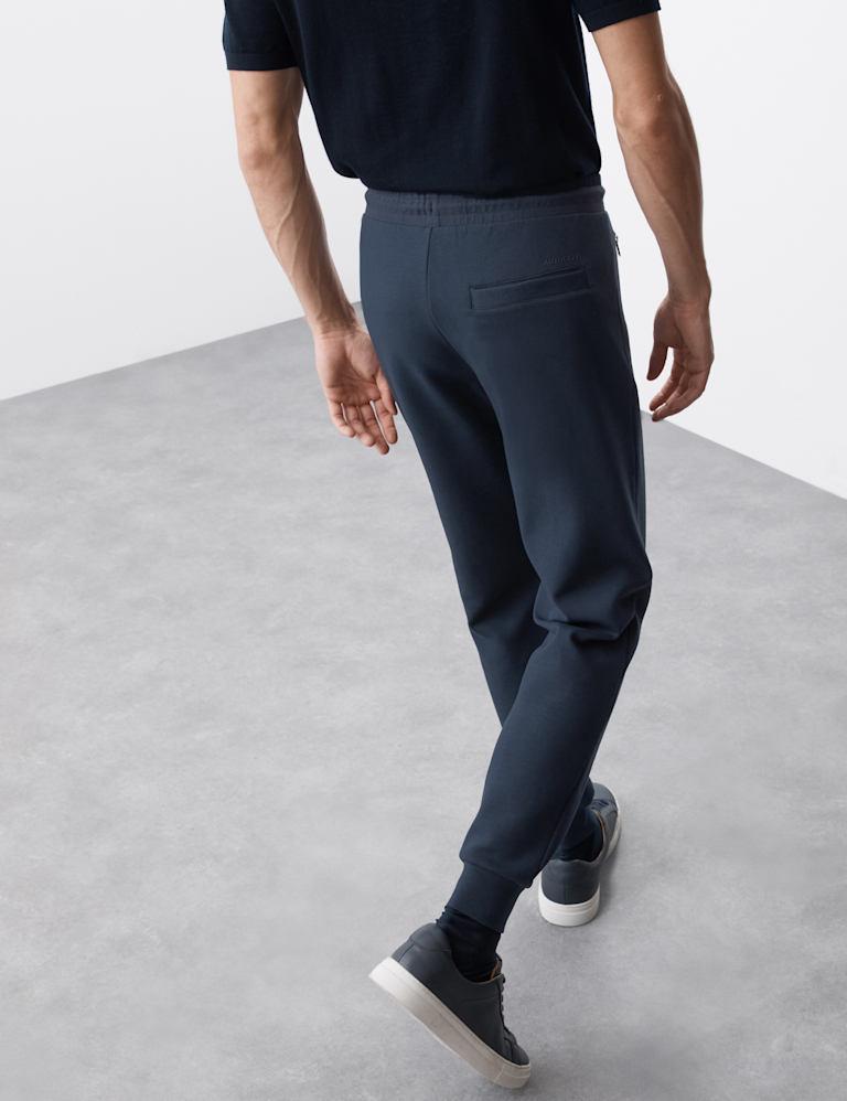 Regular Fit Cotton Rich Cuffed Joggers