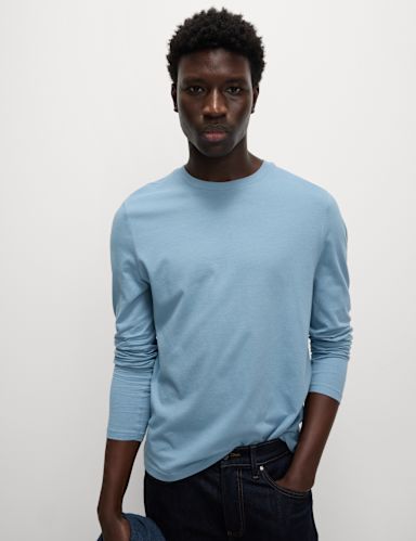 Pure Cotton Long Sleeve T-Shirt