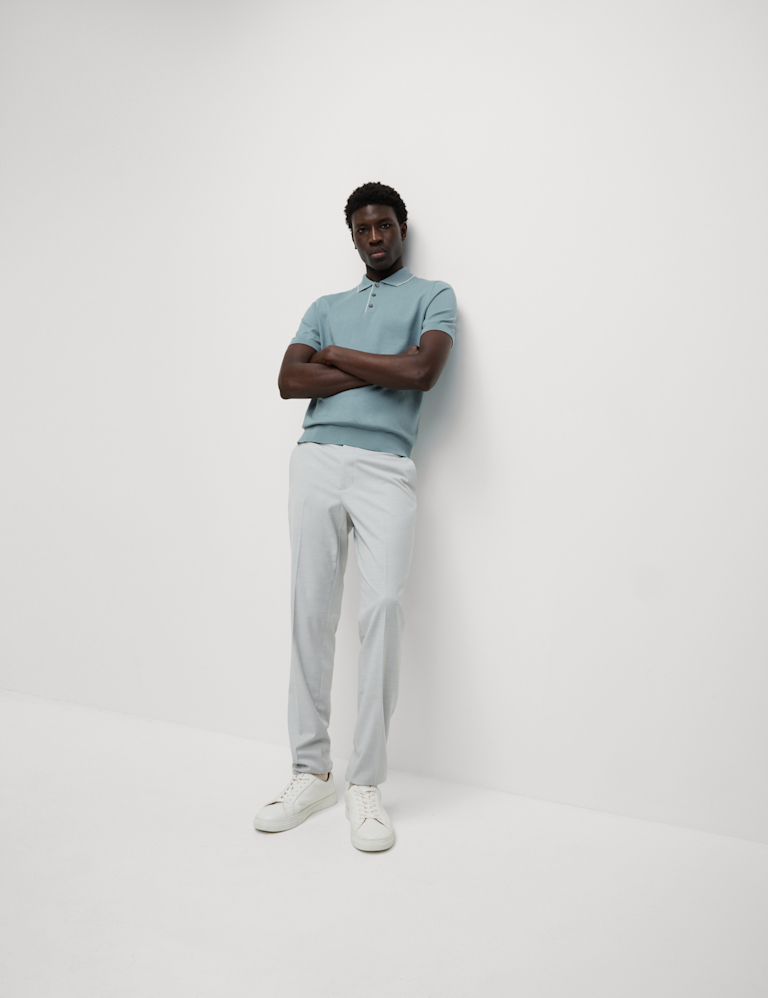 Cotton Rich Knitted Polo Shirt