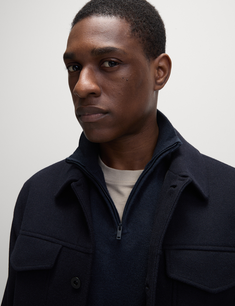 Cashmilon™ High Neck Half Zip Jumper