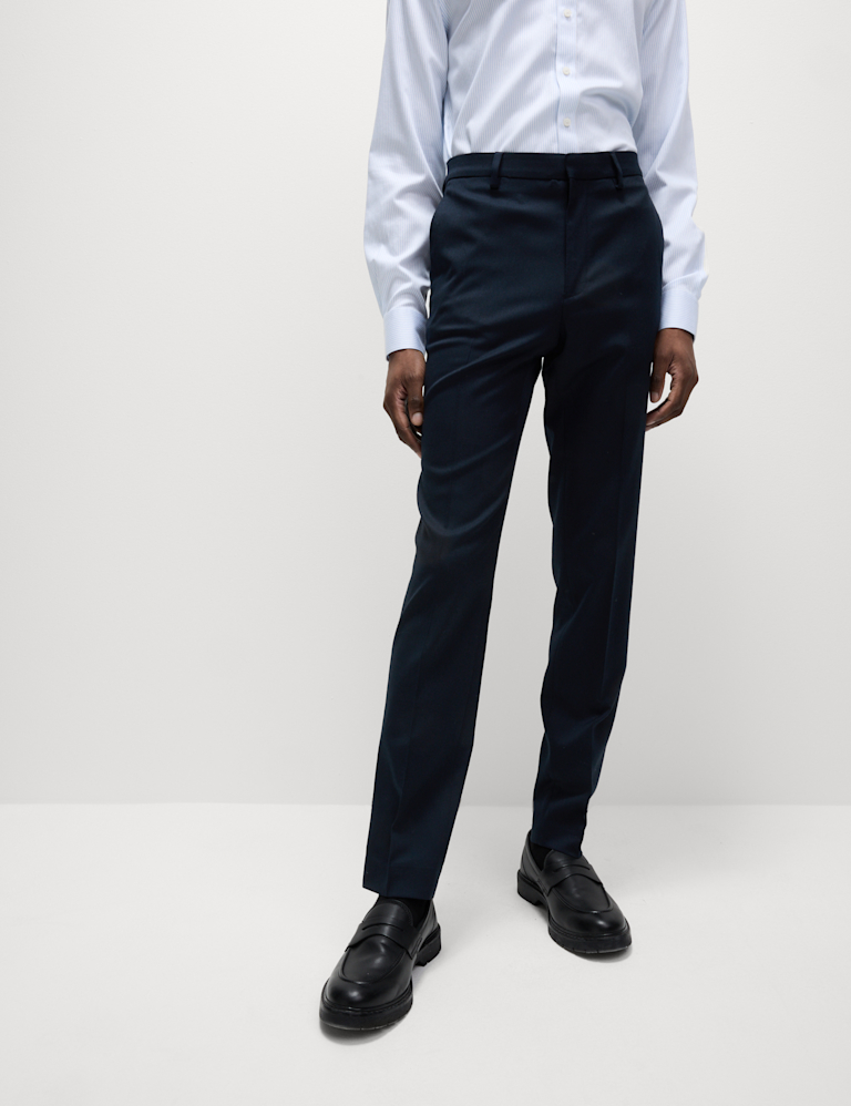 Slim Fit Stretch Smart Trousers