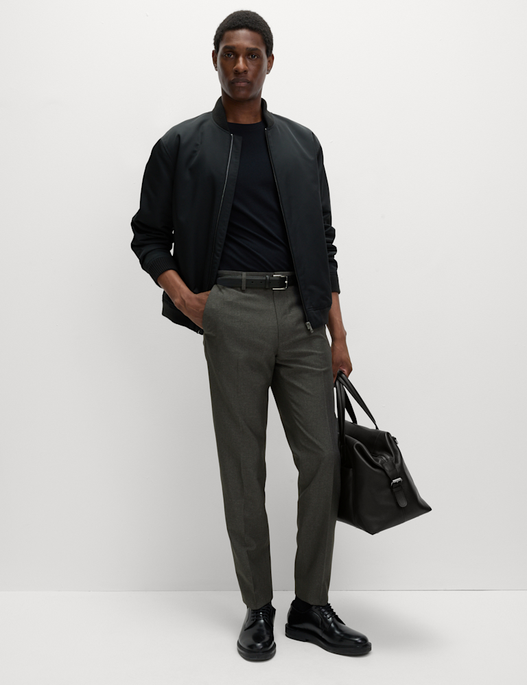 Slim Fit Single Pleat Trousers