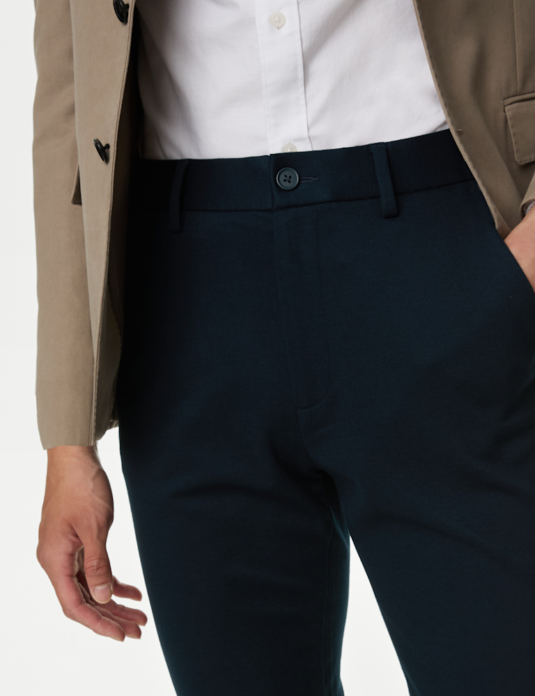 Slim Fit Stretch Ponte Chinos