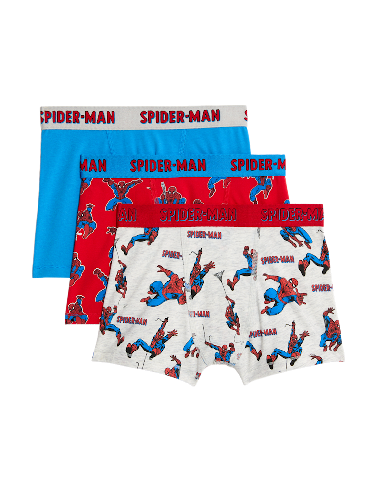 3pk Cotton Rich Spider-Man™ Trunks(3-10 Yrs)