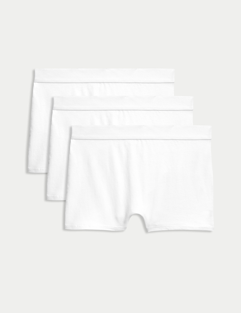 3pk Cotton with Stretch Boxer Shorts (6-16 Yrs)