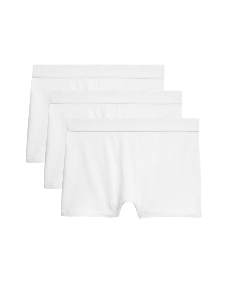 3pk Cotton with Stretch Boxer Shorts (6-16 Yrs)