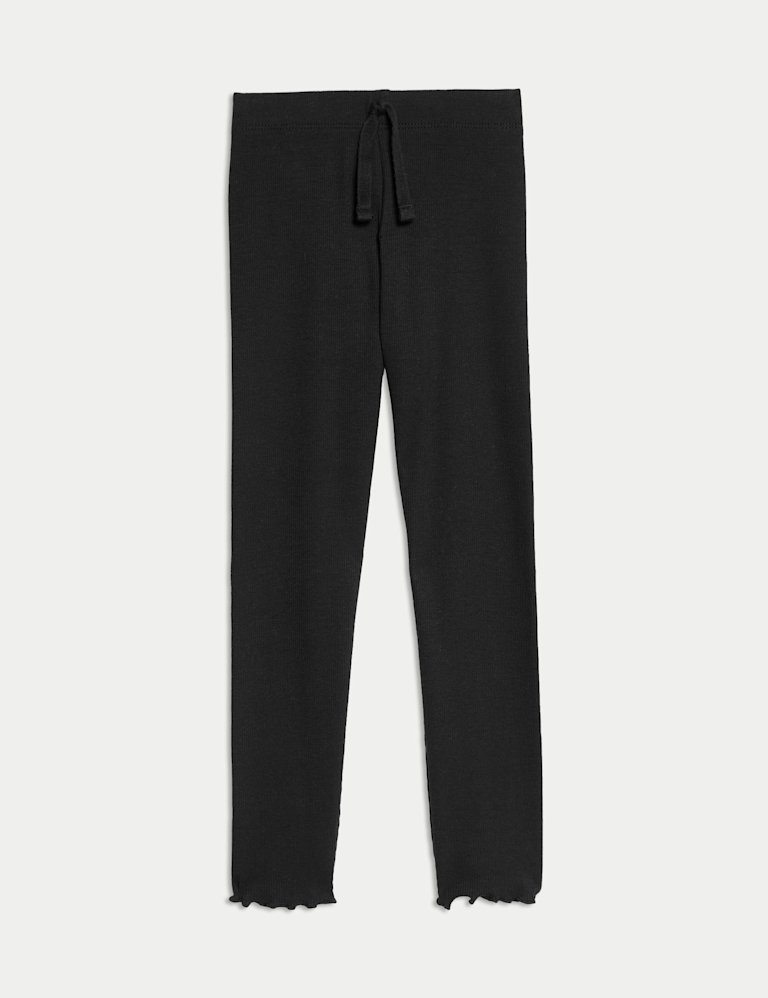 Cotton Rich Ribbed Leggings (2-8 Yrs)