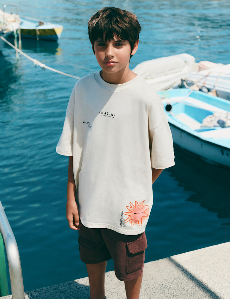 Pure Cotton Graphic T-Shirt (2-16 Yrs)