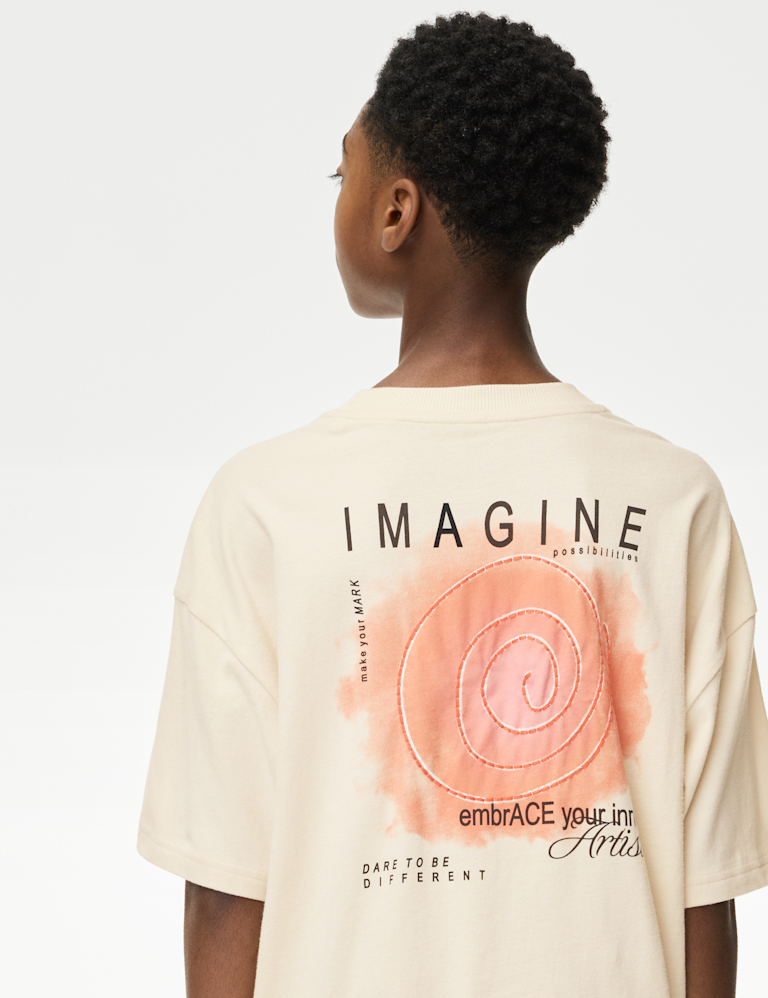 Pure Cotton Graphic T-Shirt (2-16 Yrs)