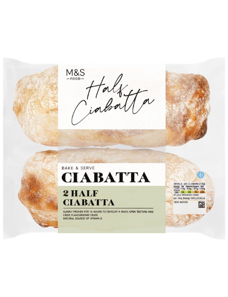2 Half Ciabatta