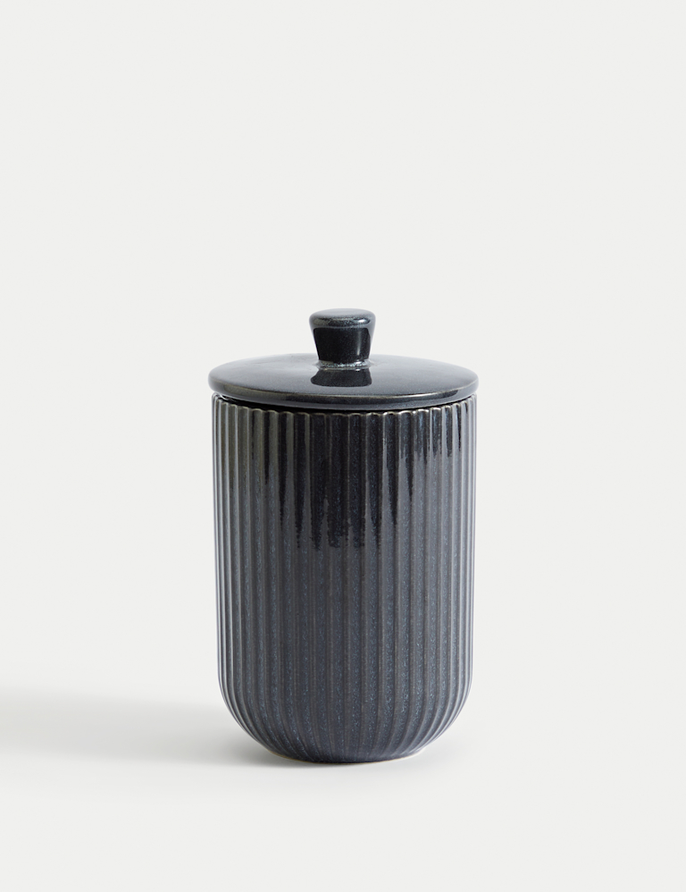 Medium Ribbed Storage Jar