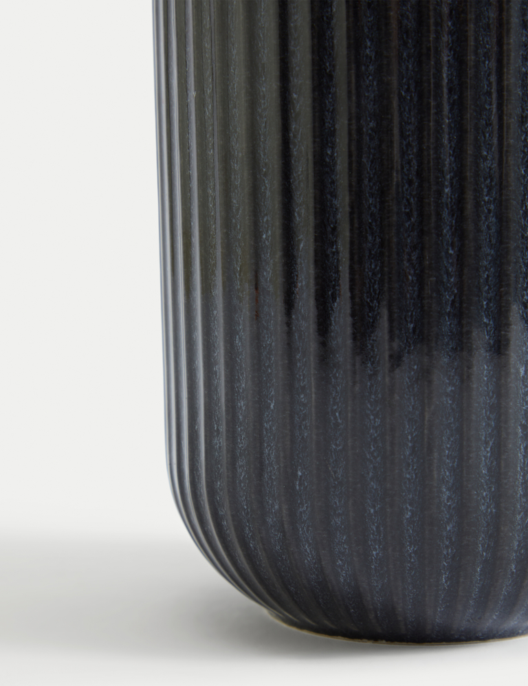 Medium Ribbed Storage Jar