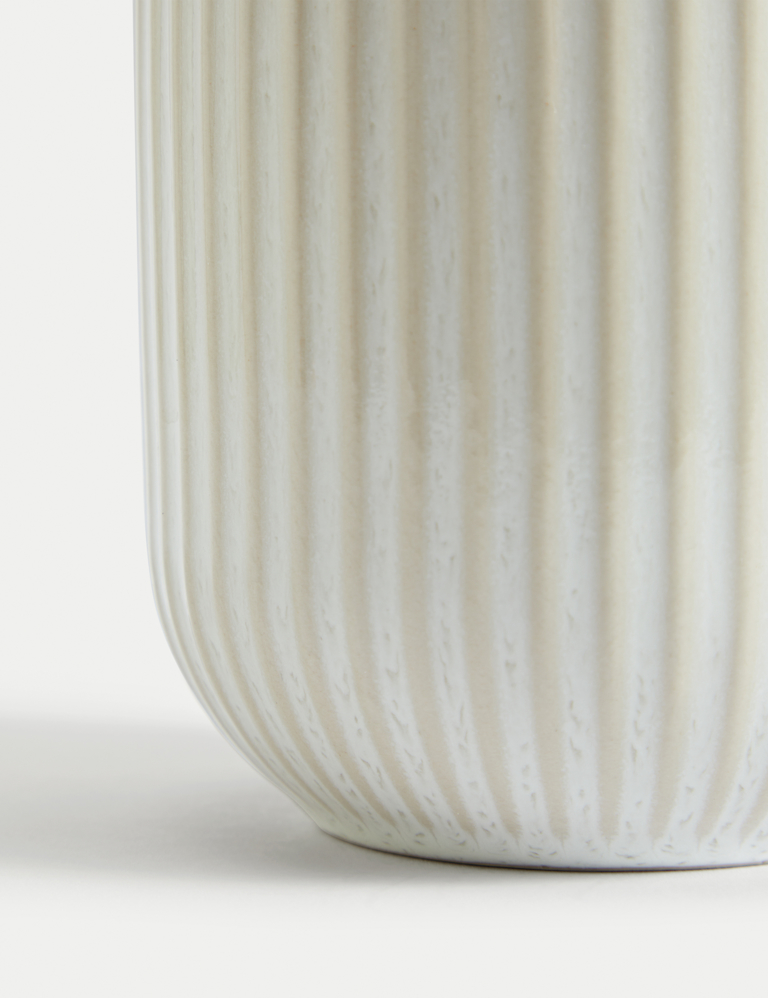 Small Ribbed Storage Jar